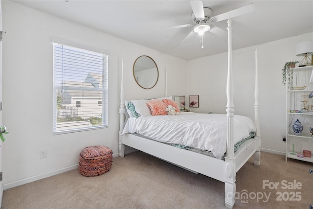 212 Fesperman Cir, Troutman, NC 28166 - carpeted bedroom with baseboards and a ceiling fan