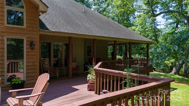 270 Foxwood Dr, Tryon, NC 28782 - view of wooden deck