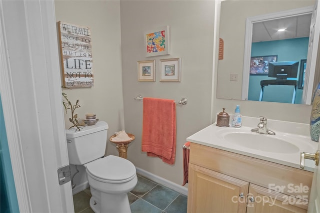 270 Foxwood Dr, Tryon, NC 28782 - bathroom with vanity and tile patterned flooring