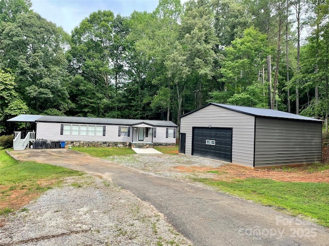 6490 Alta Ctr, Denver, NC 28037 - view of front of property featuring an outdoor structure and a garage