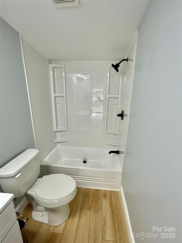 6490 Alta Ctr, Denver, NC 28037 - full bathroom with wood finished floors, shower / bath combination, and vanity