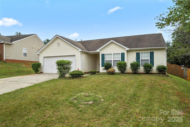 7616 Shiny Meadow Ln, Charlotte, NC 28215 - single story home featuring a garage and concrete driveway
