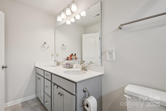 13323 Savaine St, Charlotte, NC 28278 - full bath featuring double vanity and toilet