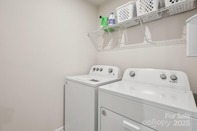 13323 Savaine St, Charlotte, NC 28278 - laundry room featuring washing machine and dryer