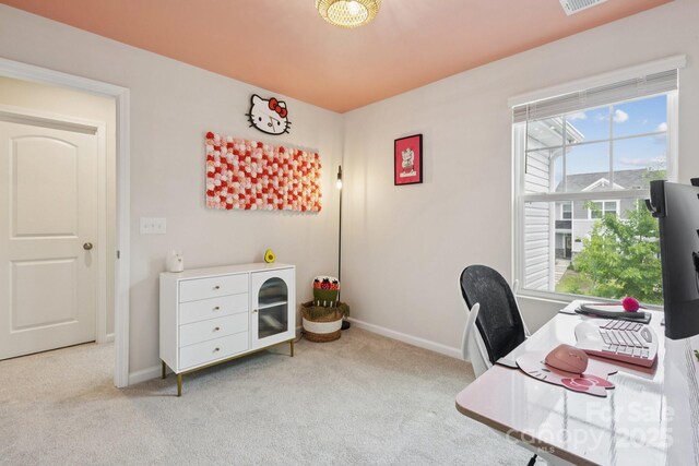 13323 Savaine St, Charlotte, NC 28278 - carpeted home office featuring baseboards