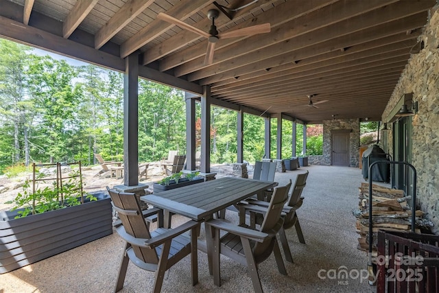 2101 October Dr Unit 150, Nebo, NC 28761 - view of patio with outdoor dining area
