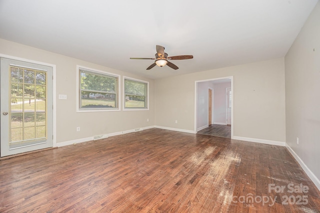 164 Dogtrot Rd, Mocksville, NC 27028 - empty room featuring wood finished floors and ceiling fan