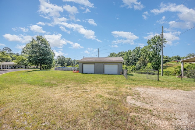 164 Dogtrot Rd, Mocksville, NC 27028 - view of yard featuring a detached garage and an outdoor structure