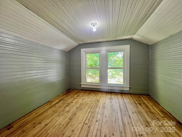 67 N Highland Ave, Granite Falls, NC 28630 - additional living space featuring vaulted ceiling, wood-type flooring, and wood ceiling