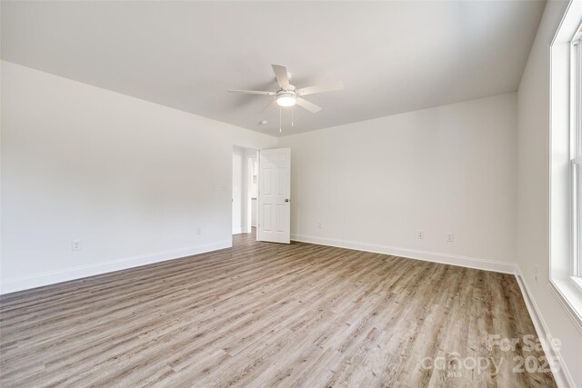 3248 Ferguson Long Rd, York, SC 29745 - empty room featuring wood finished floors and a ceiling fan
