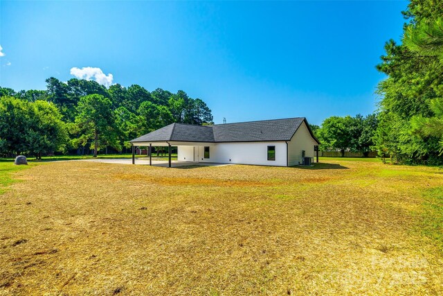 3248 Ferguson Long Rd, York, SC 29745 - rear view of house featuring a yard and an attached carport