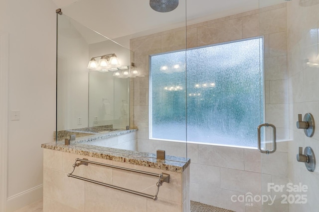 5051 Carillon Way, Charlotte, NC 28270 - bathroom featuring a tile shower
