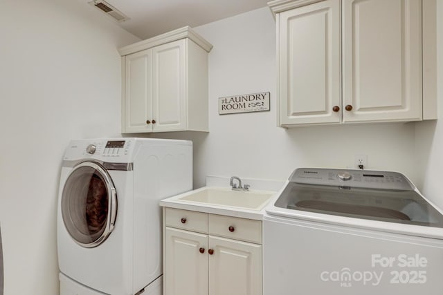 5051 Carillon Way, Charlotte, NC 28270 - washroom featuring cabinet space and washer and dryer