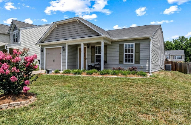 5967 Odenton Ln, Pfafftown, NC 27040 - view of front of home featuring a garage and a porch