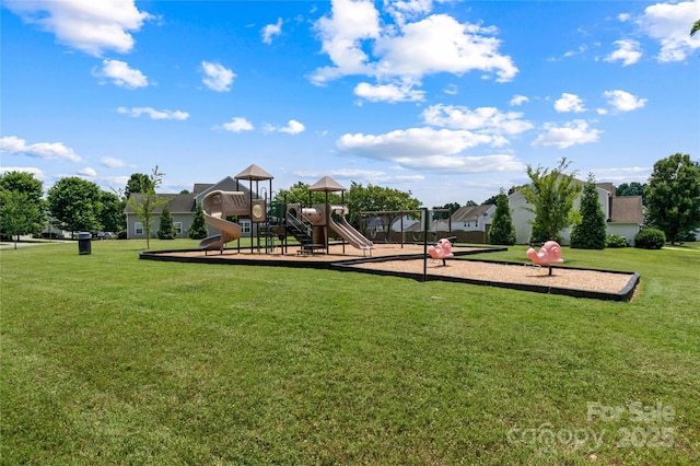 5967 Odenton Ln, Pfafftown, NC 27040 - community jungle gym with a lawn