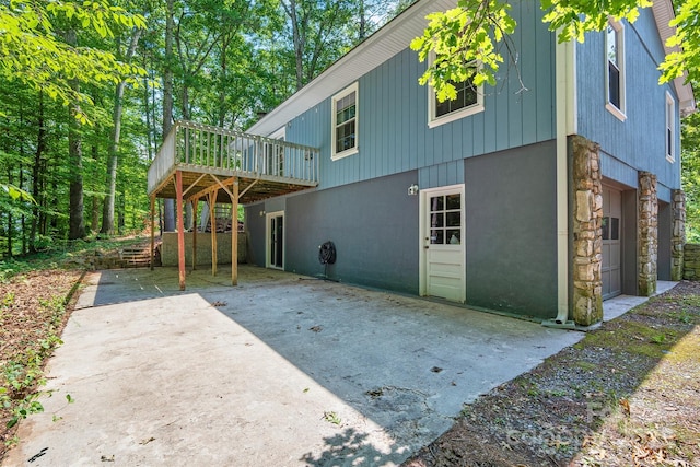 477 Panther Branch Rd, Alexander, NC 28701 - back of property with a deck