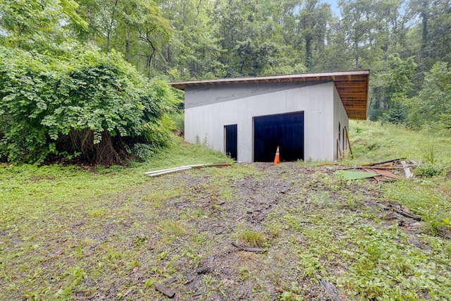 465 Youngs Gap Rd, Fletcher, NC 28732 - view of outbuilding featuring a wooded view