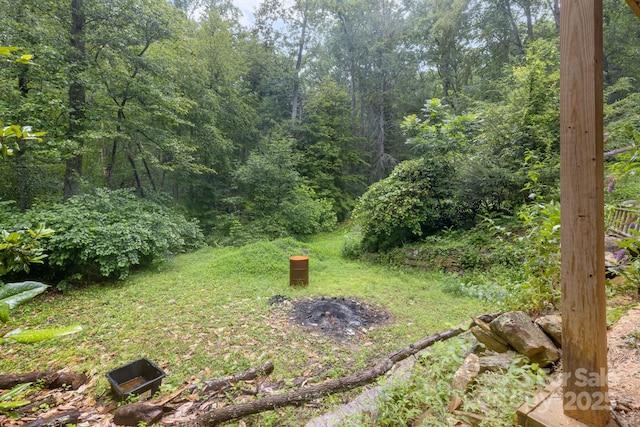 465 Youngs Gap Rd, Fletcher, NC 28732 - view of yard featuring a forest view