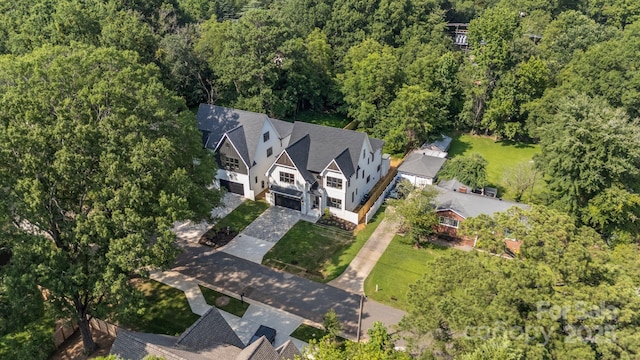 4349 Castleton Rd, Charlotte, NC 28211 - aerial view of property and surrounding area featuring a forest