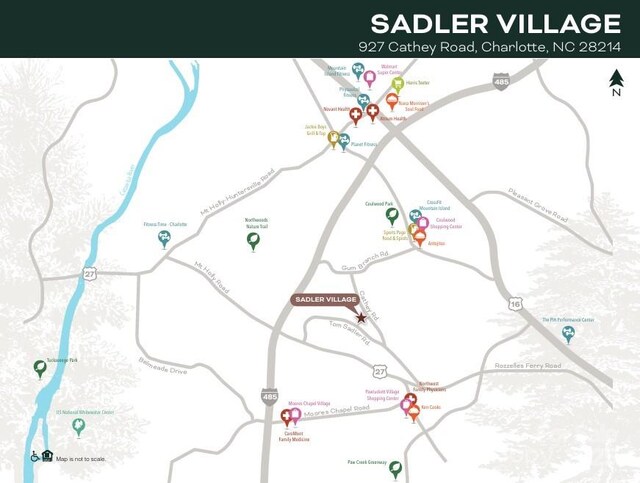 1209 Cathey Rd, Charlotte, NC 28214 - map of property location