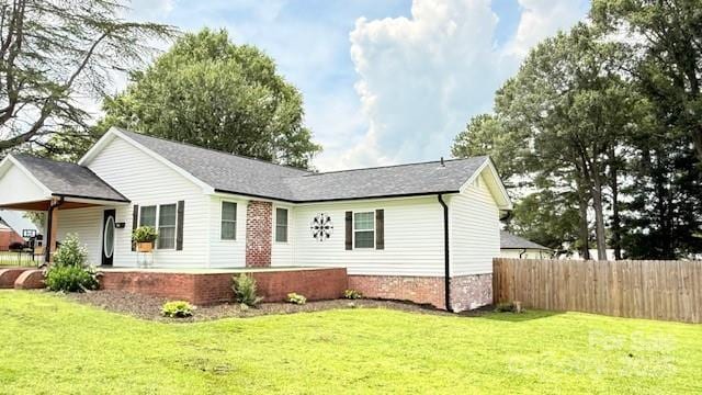 210 W Church St, Cherryville, NC 28021 - view of single story home
