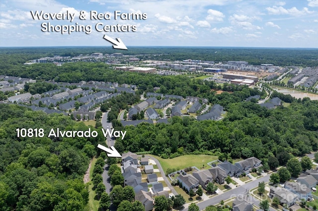 10818 Alvarado Way, Charlotte, NC 28277 - aerial perspective of suburban area