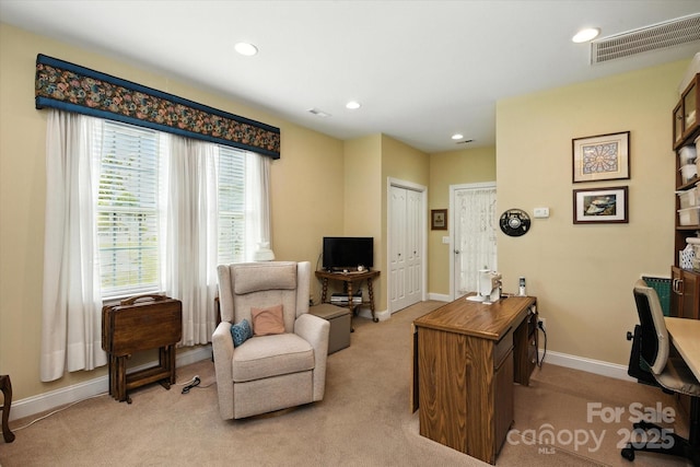 10818 Alvarado Way, Charlotte, NC 28277 - office area featuring light colored carpet and recessed lighting