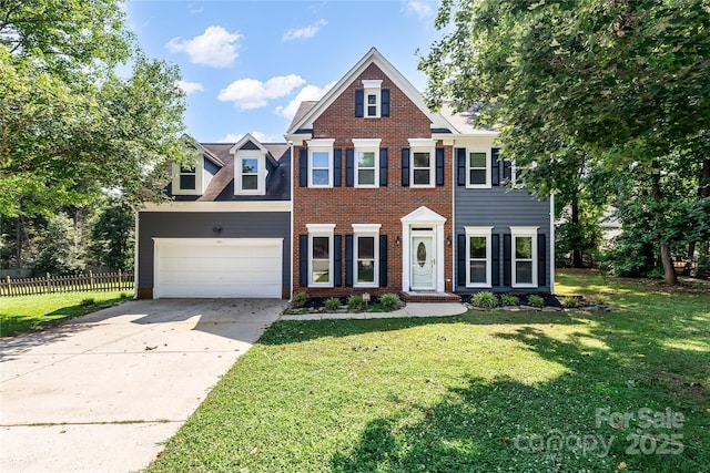1581 Bluff Ct, Rock Hill, SC 29732 - colonial house featuring brick siding and concrete driveway