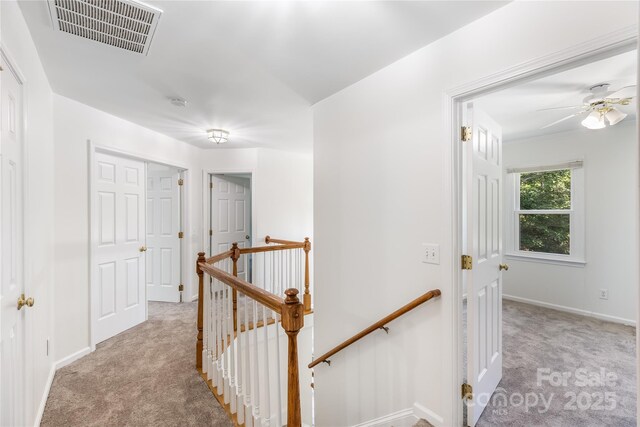 1581 Bluff Ct, Rock Hill, SC 29732 - hallway with an upstairs landing and carpet floors