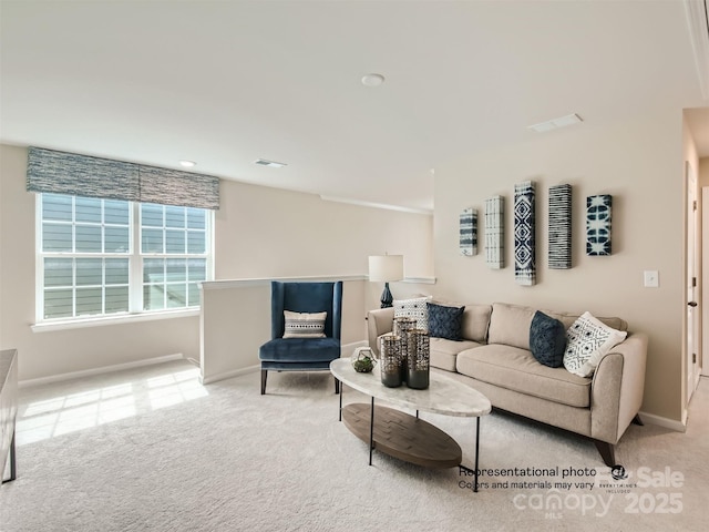 1020 Lookout Shoals Dr, Fort Mill, SC 29715 - carpeted living room with baseboards