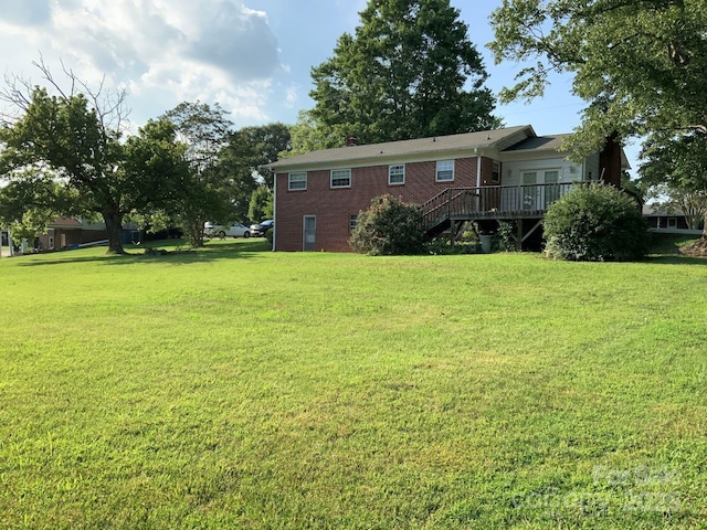 3009 Grier St, Newton, NC 28658 - view of grassy yard featuring stairs