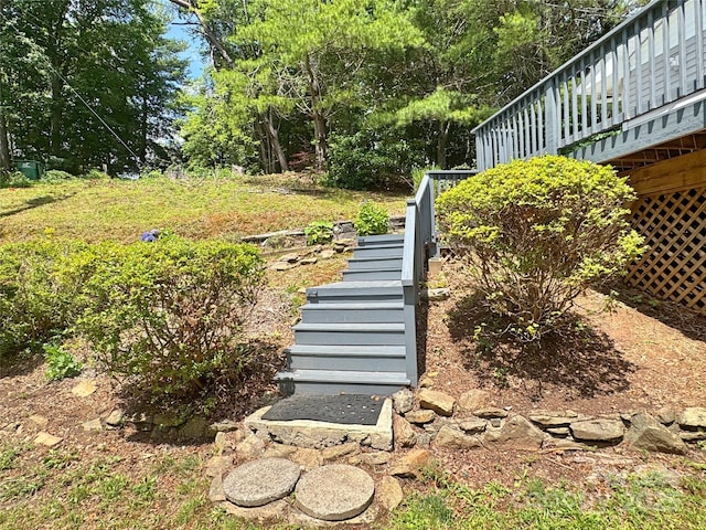 123 Avondale Ridge Rd, Asheville, NC 28803 - view of yard with stairs