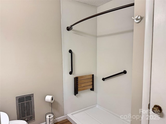 123 Avondale Ridge Rd, Asheville, NC 28803 - bathroom with toilet and a shower