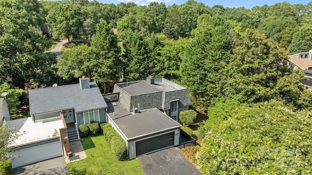 4208 Burning Tree Dr, Charlotte, NC 28277 - drone / aerial view of a heavily wooded area