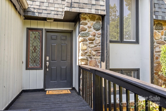 4208 Burning Tree Dr, Charlotte, NC 28277 - property entrance featuring a balcony
