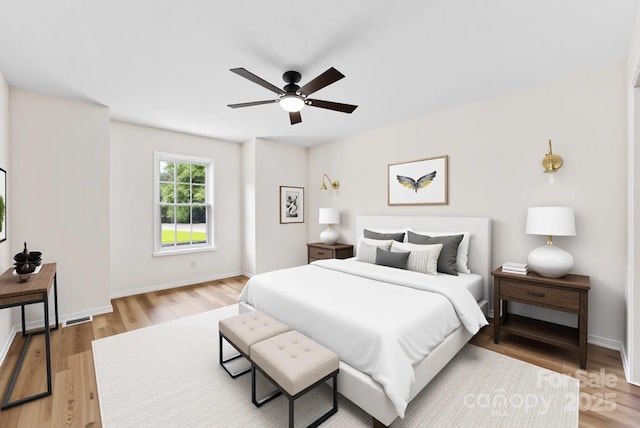400 N Main Gq St, Granite Quarry, NC 28146 - bedroom featuring light wood finished floors and ceiling fan