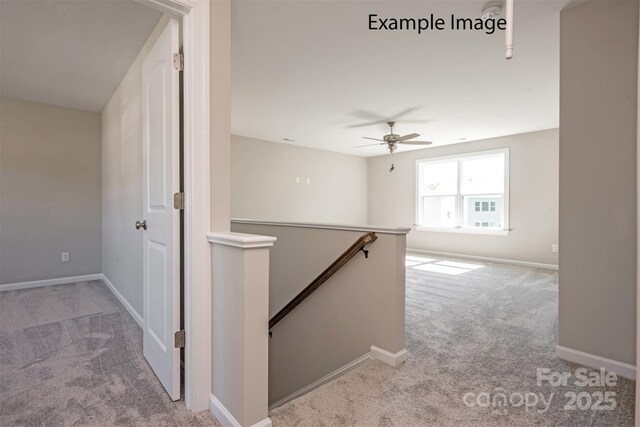 6140 Balham Ct Unit Ken0059, Charlotte, NC 28215 - hallway with an upstairs landing and carpet