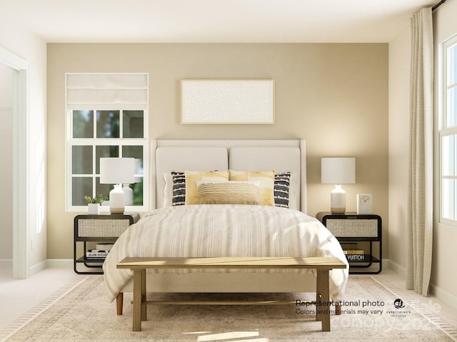 233 Runner Stone Ln, Fort Mill, SC 29715 - bedroom featuring multiple windows and carpet
