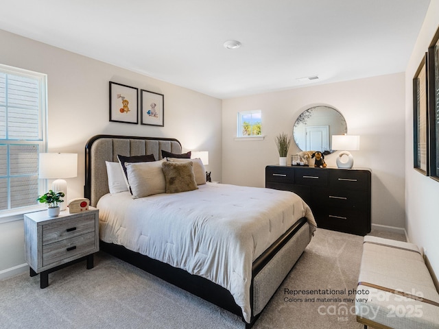 1016 Lookout Shoals Dr, Fort Mill, SC 29715 - bedroom with light carpet and baseboards