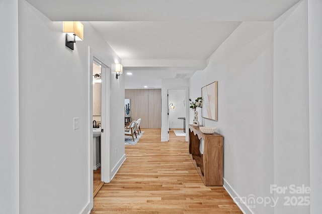 4209 Windwood Cir, Charlotte, NC 28226 - corridor featuring light wood-style floors and recessed lighting