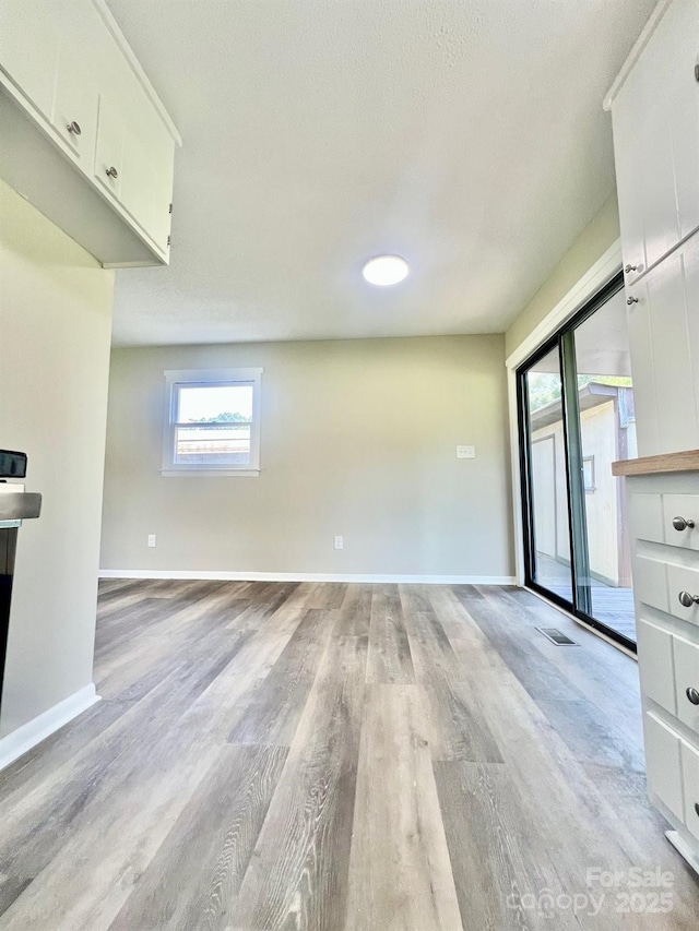 1678 Nelson Dr, Newton, NC 28658 - unfurnished living room with light wood-style flooring and baseboards