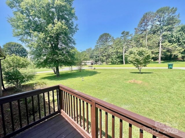 1678 Nelson Dr, Newton, NC 28658 - wooden terrace with a yard