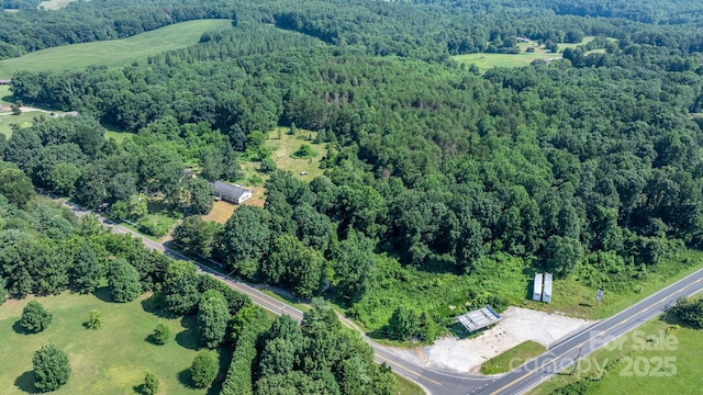 6314 Providence Church Rd, Vale, NC 28168 - aerial overview of property's location featuring a heavily wooded area