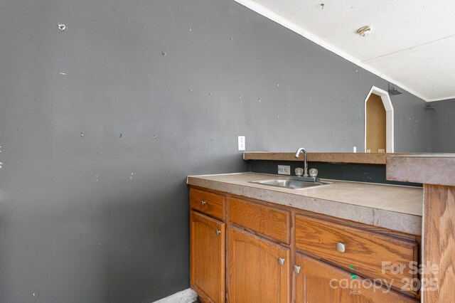 6314 Providence Church Rd, Vale, NC 28168 - bar with a sink and arched walkways