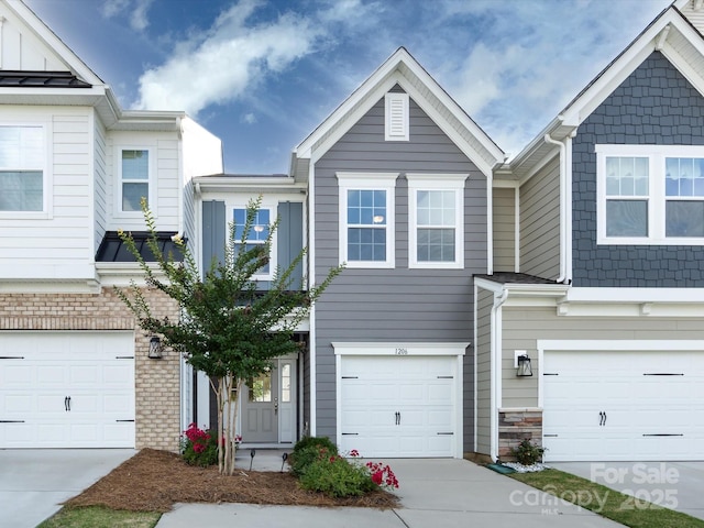 1206 Pebble Grove Dr, Clover, SC 29710 - view of property featuring a garage and concrete driveway