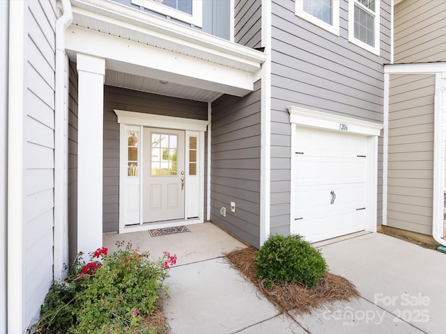 1206 Pebble Grove Dr, Clover, SC 29710 - view of exterior entry featuring an attached garage