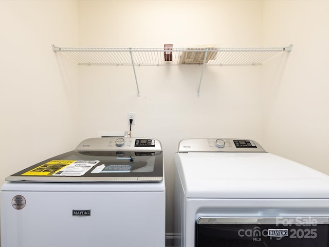 1206 Pebble Grove Dr, Clover, SC 29710 - washroom with washing machine and clothes dryer