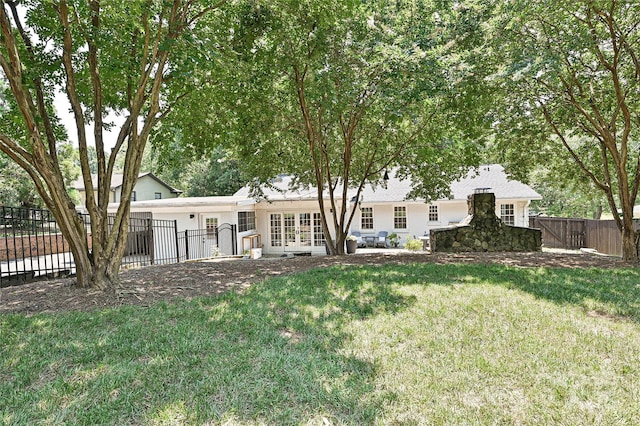 5301 Addison Dr, Charlotte, NC 28211 - back of house featuring french doors
