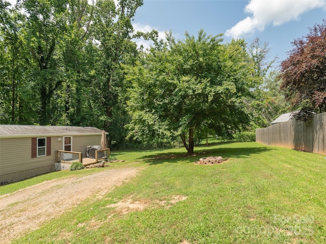 5 Shenandoah Rd, Asheville, NC 28805 - view of yard featuring a wooden deck