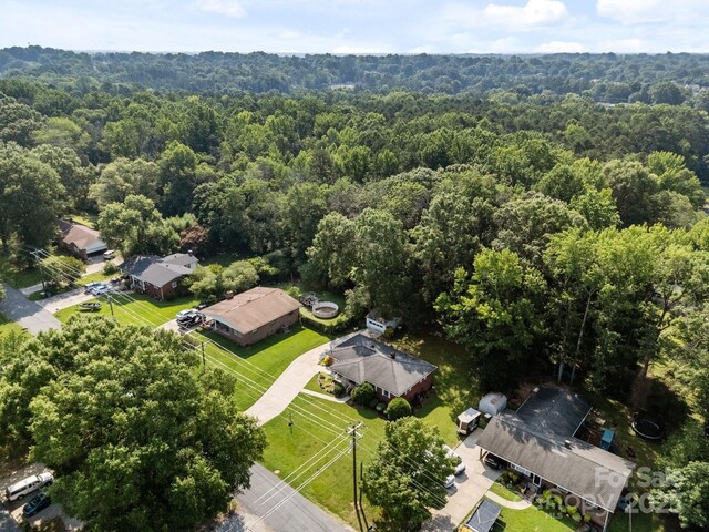 331 Elwood St, Kannapolis, NC 28081 - bird's eye view of a heavily wooded area